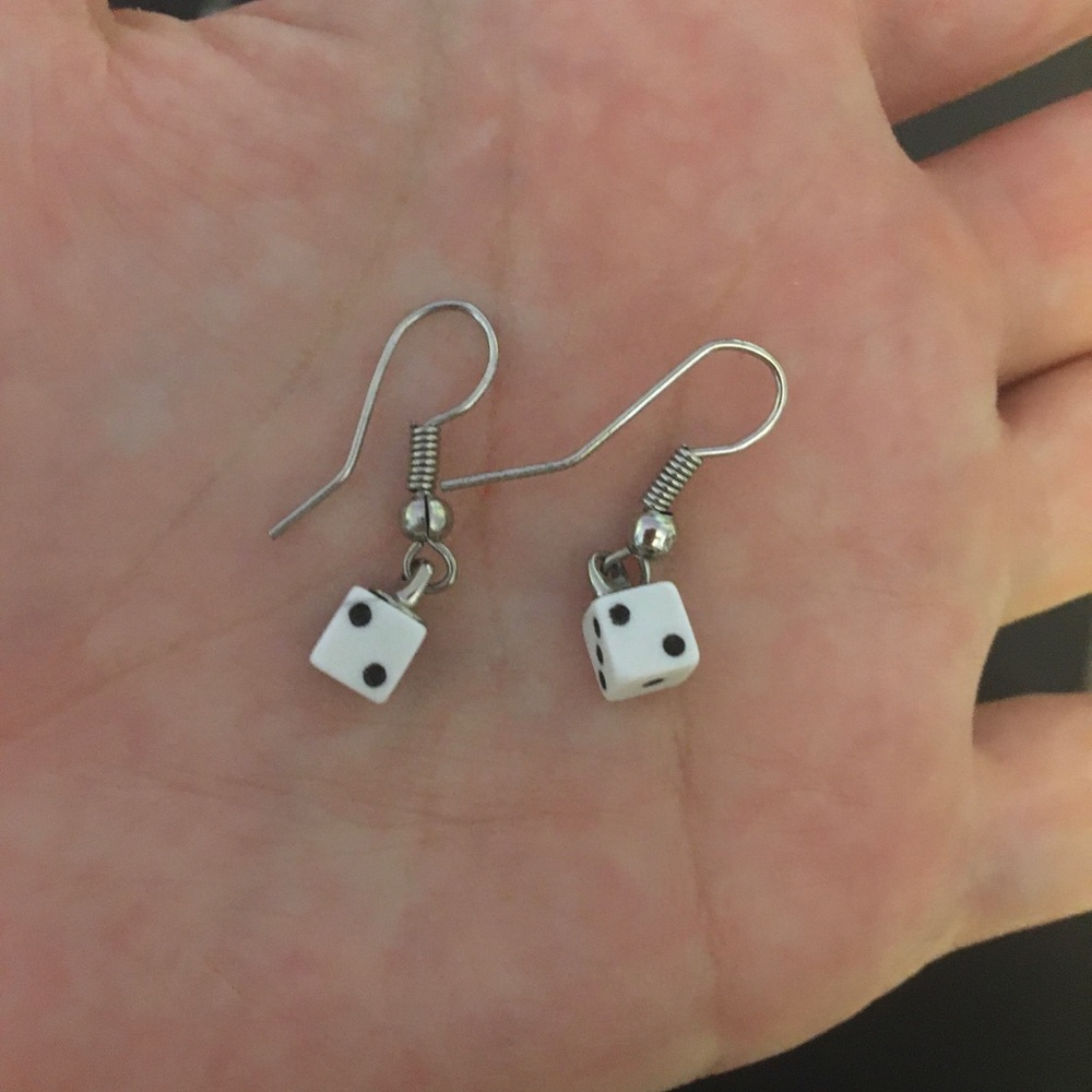 Dice earrings